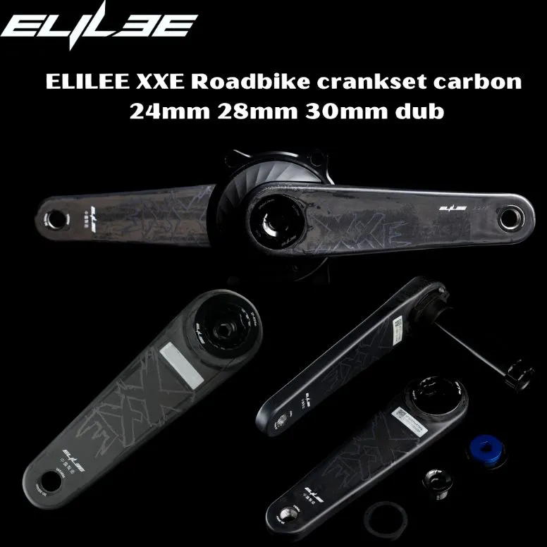 ELILEE XXE Roadbike crankset carbon 24mm 28mm 30mm dub