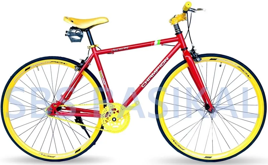PROMOTION NEW CHAMPION FIXIE WITH BREAK 700C BASIKAL BICYCLE