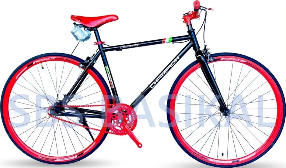 PROMOTION NEW CHAMPION FIXIE WITH BREAK 700C BASIKAL BICYCLE