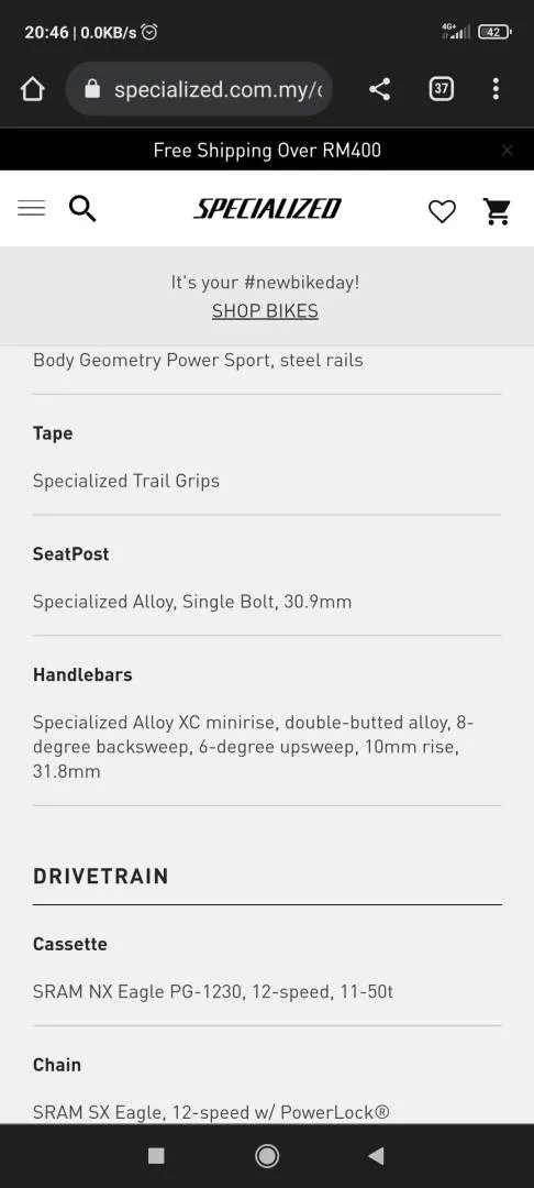 Handle N Stem Specialized Alloy