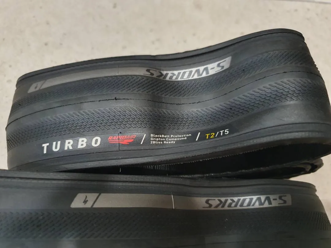 Specialized S-WORKS Turbo Rapidair 2Bliss Ready T2/T5 700x26mm tubeless tyres 2 pieces