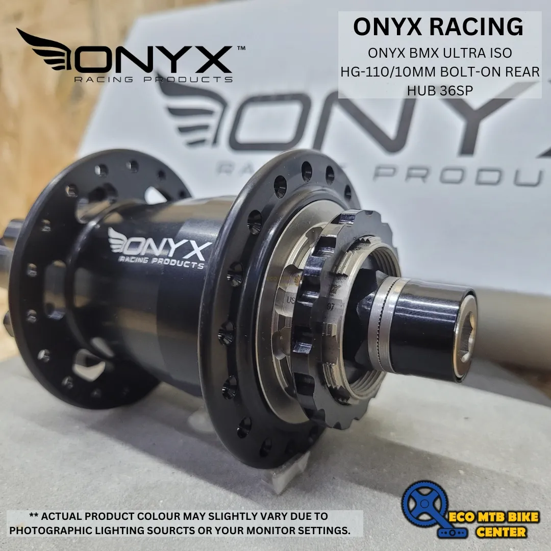 Onyx BMX ULTRA ISO HG-110/10mm Bolt-on Rear Hub 36SP Matte Black