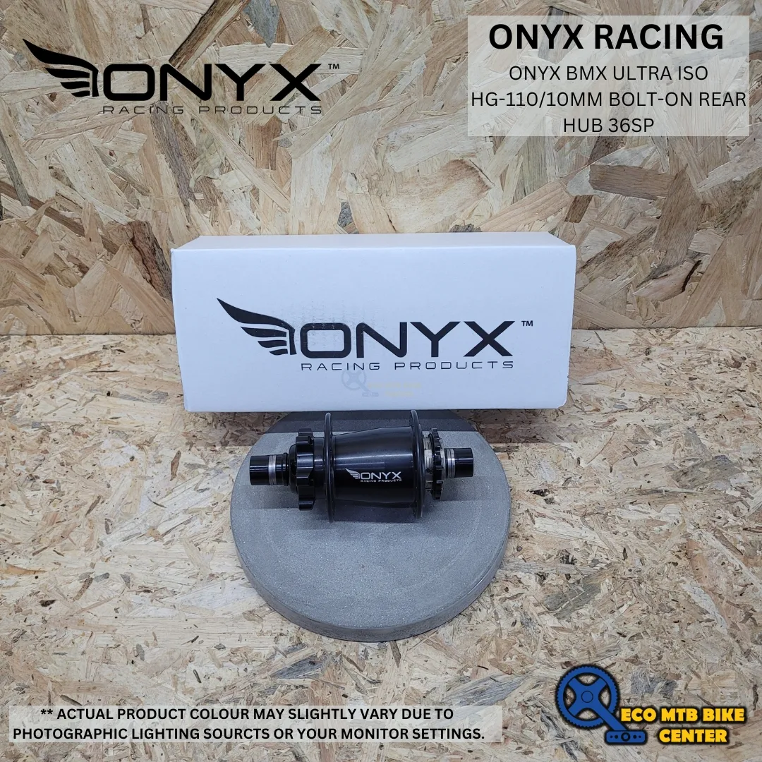 Onyx BMX ULTRA ISO HG-110/10mm Bolt-on Rear Hub 36SP Matte Black