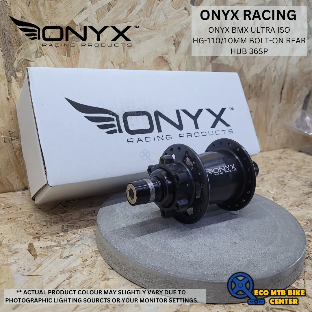 Onyx BMX ULTRA ISO HG-110/10mm Bolt-on Rear Hub 36SP Matte Black