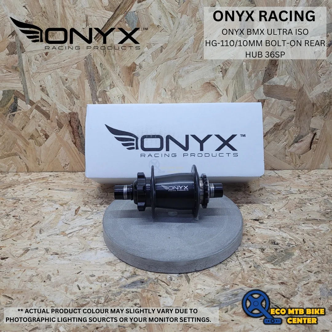 Onyx BMX ULTRA ISO HG-110/10mm Bolt-on Rear Hub 36SP Matte Black