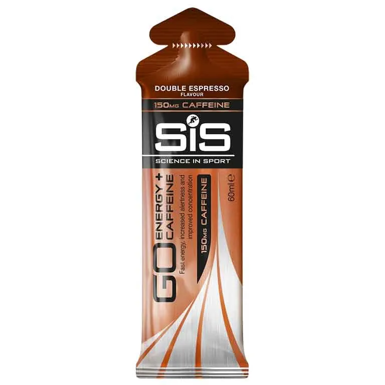 NEW STOCK SIS Science in Sport GO Energy + Caffeine Gel  60ml HALAL Cola Berry Double Espresso