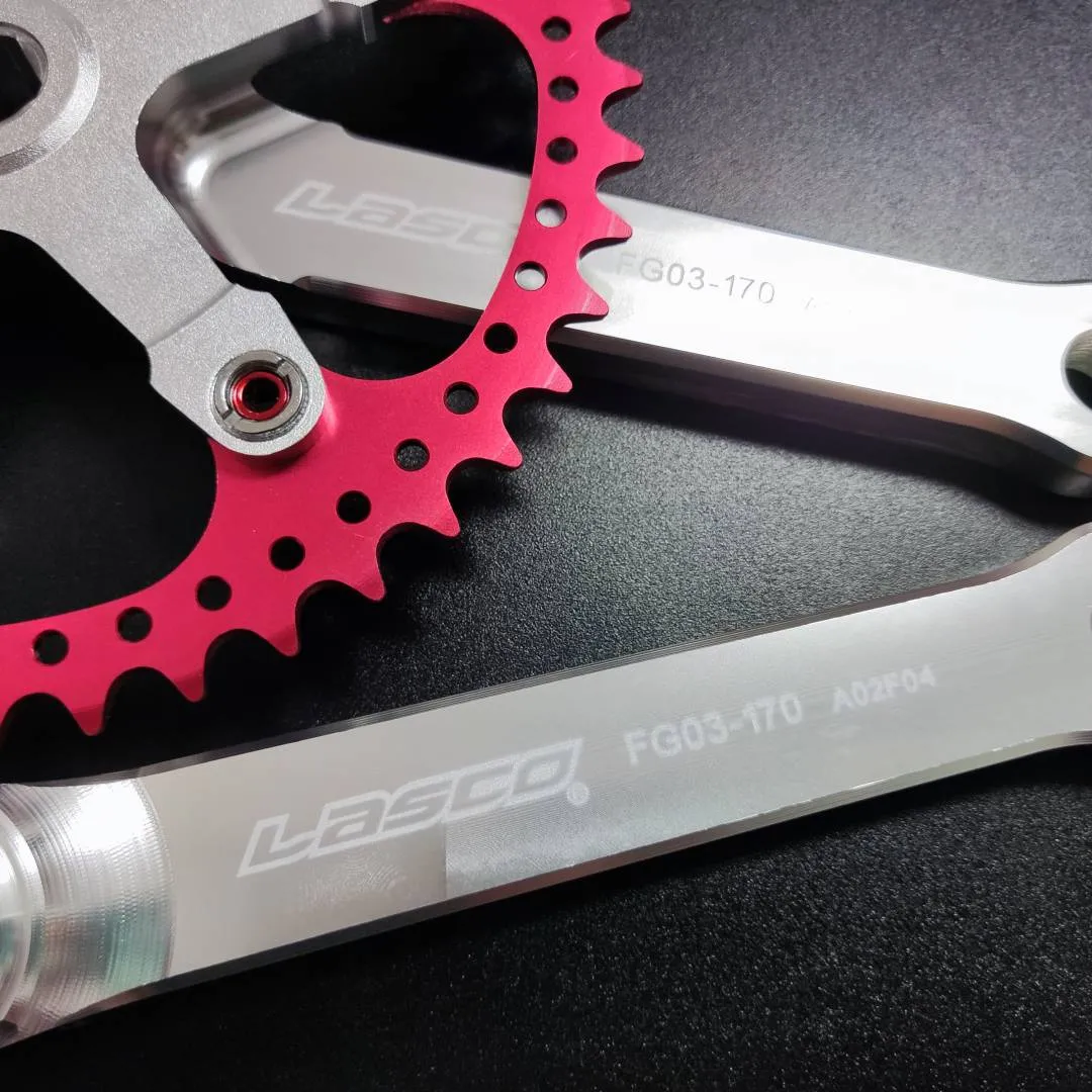 Lasco FG03-170mm 46t BCD130 CNC Fixie Vintage BMX Road Bicycle Crank